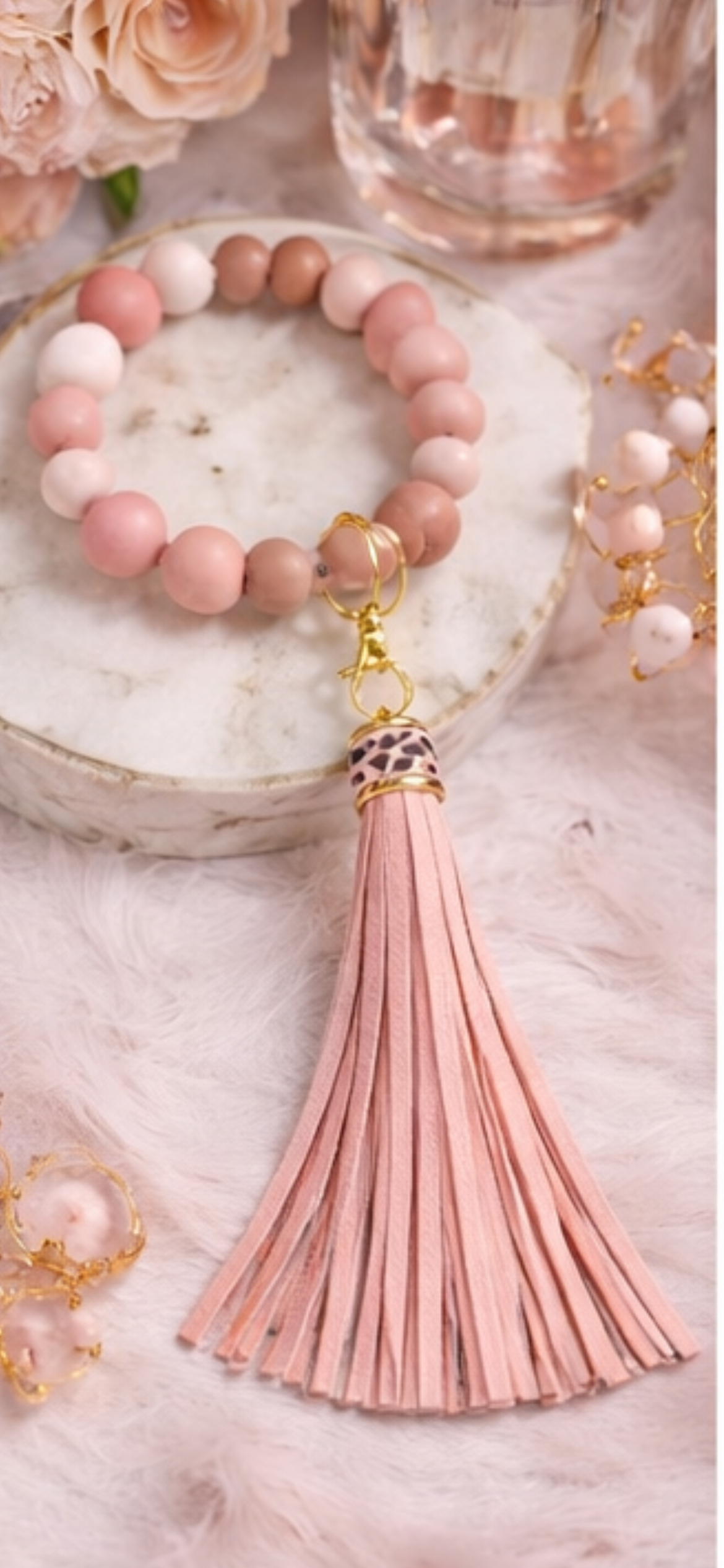 Blush Bloom Wristlet