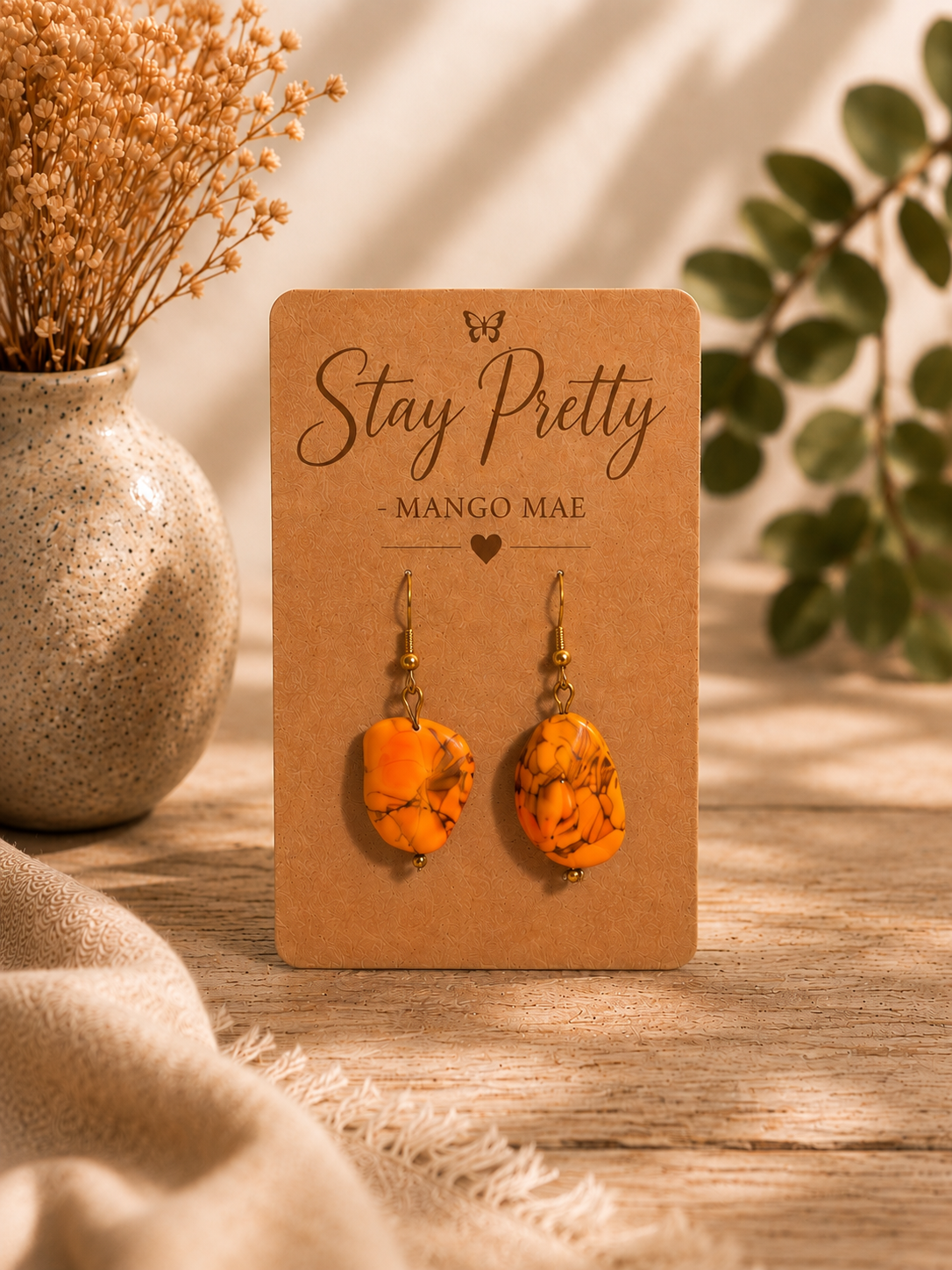Golden Ember Earrings